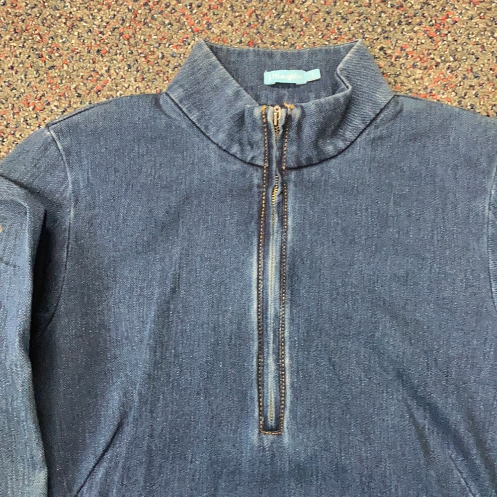 J. McLaughlin long sleeve stretch denim dress